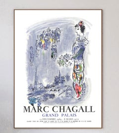 1970 Marc Chagall - Grand Palais "The Magician of Paris" Original Vintage Poster