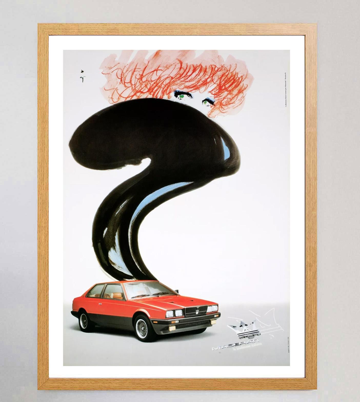 1970 Maserati - Donna II - Rene Gruau Póster original de época Italiano en venta