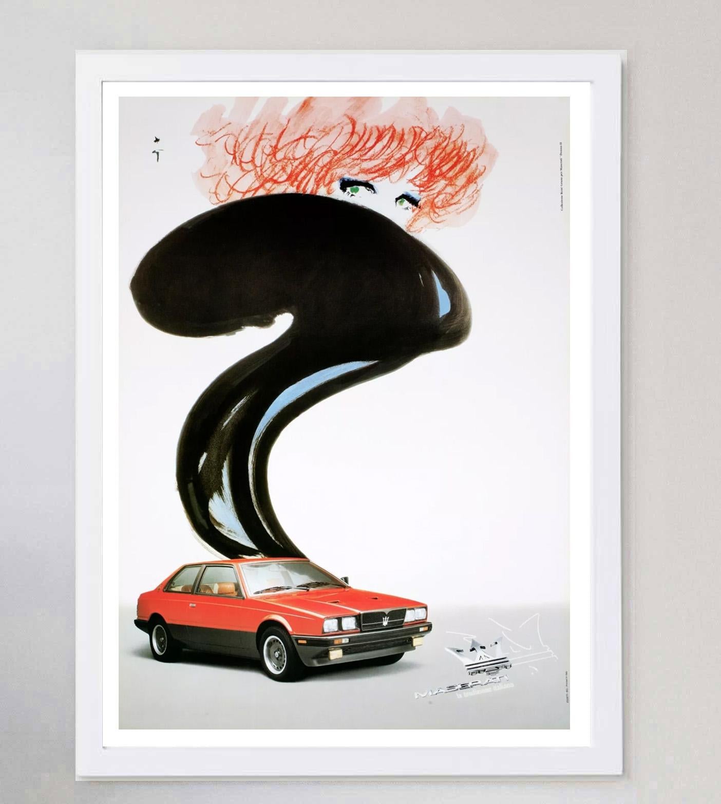 1970 Maserati - Donna II - Rene Gruau Póster original de época en Bueno estado para la venta en Winchester, GB