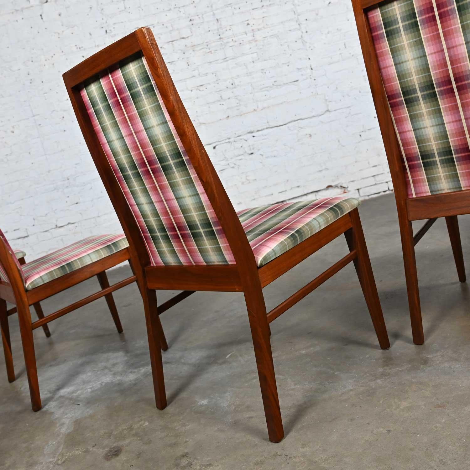 20th Century 1970 MCM Dillingham Espirit Line Walnut Dining Chairs by Merton Gershun Set of 6
