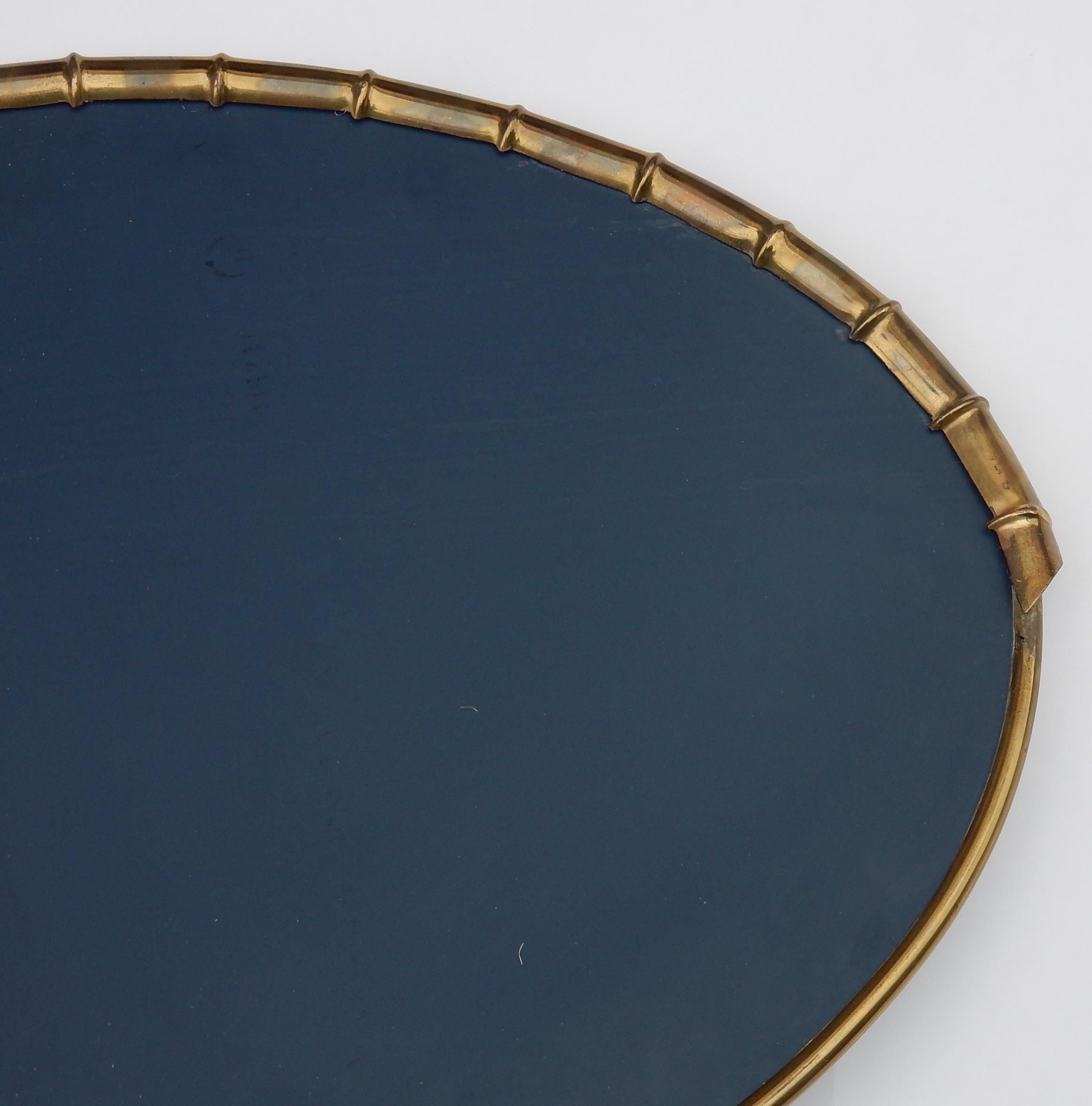 1970 Mirror Lighting in the Style of Maison Jansen Deco Bamboo and Foliage For Sale 3