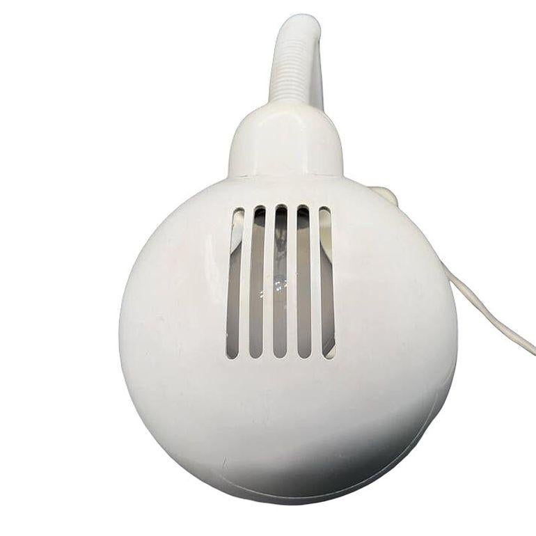 Fine XX secolo 1970 Mod Space Age White Plastic Gooseneck Desk Lamp by Mobilite in vendita