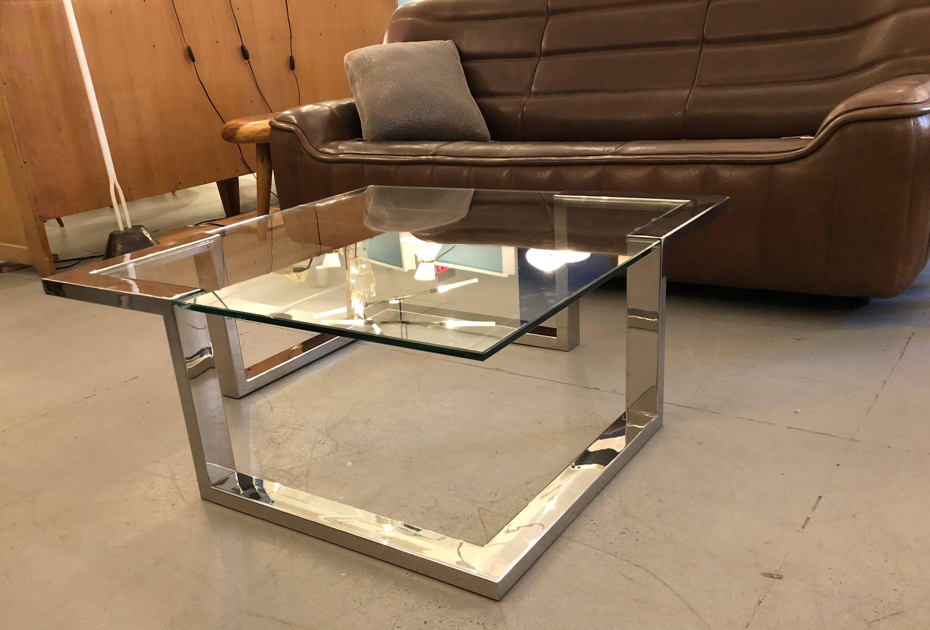 Fin du 20e siècle Table basse moderniste des années 1970 en vente