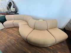 1970 Modular Serpentine Camel Sectional by Thayer Coggin