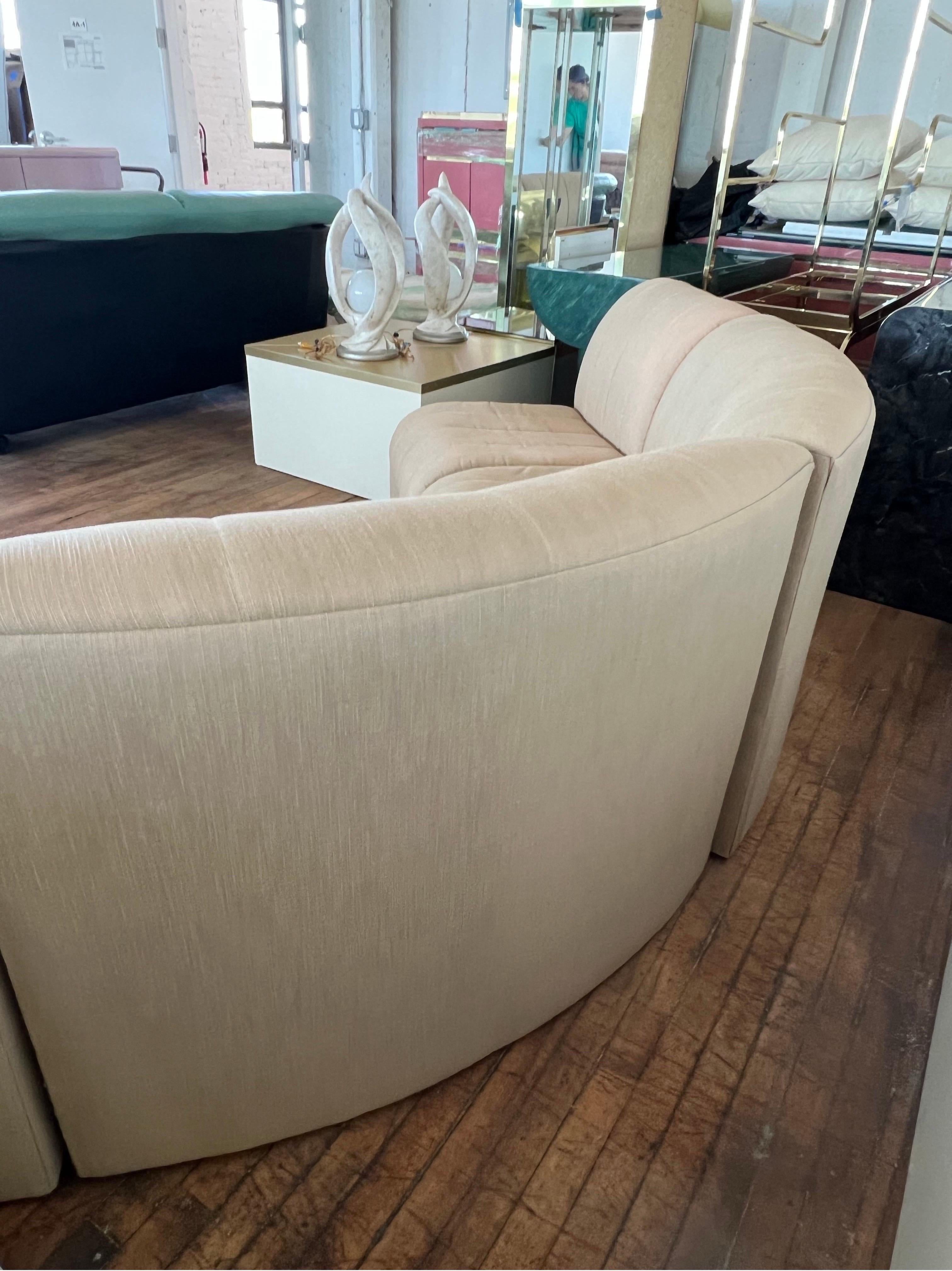 1970 Modulaire Serpentine Camel Sectional by Thayer Coggin en vente 2