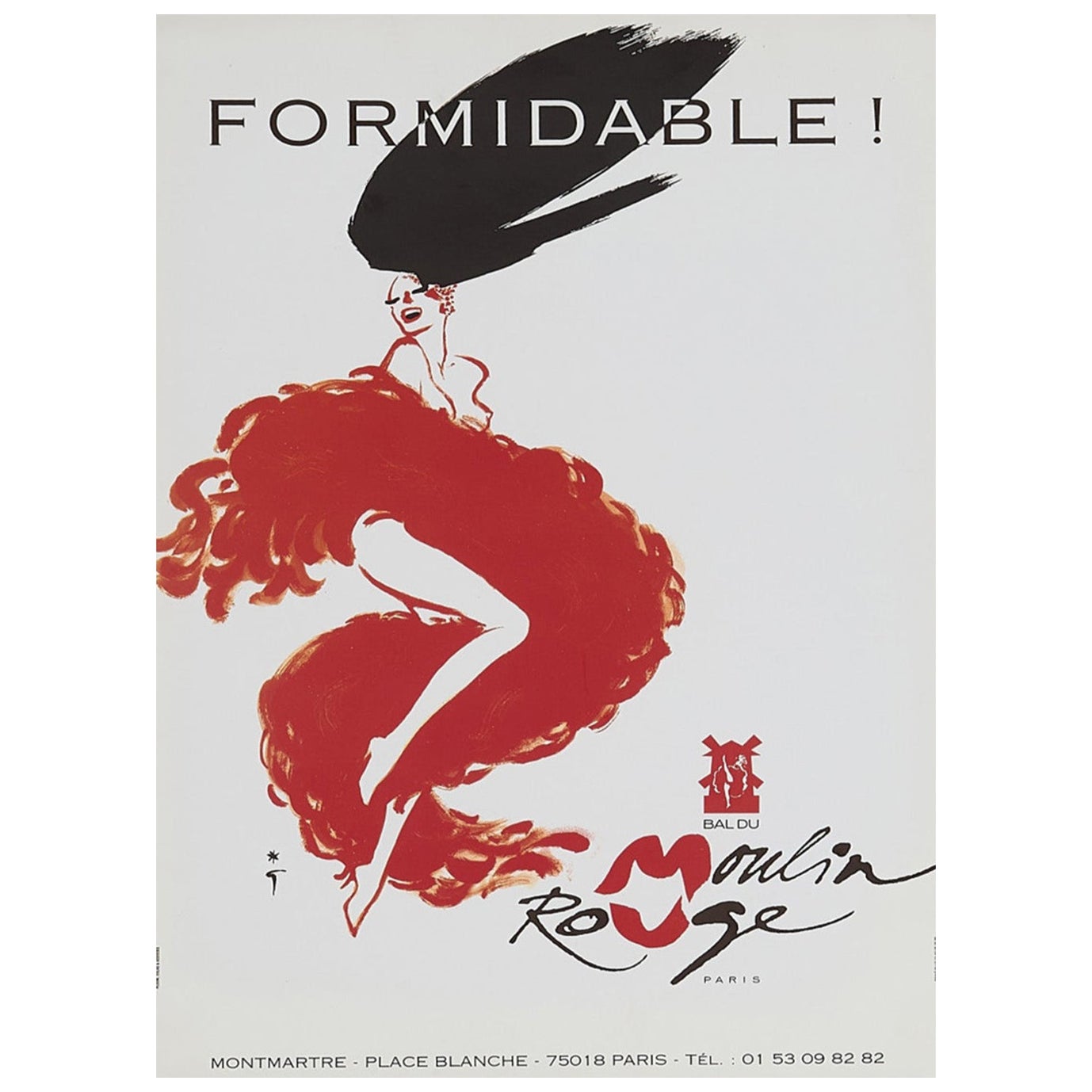 1970 Moulin Rouge - Formidable! Original Vintage Poster