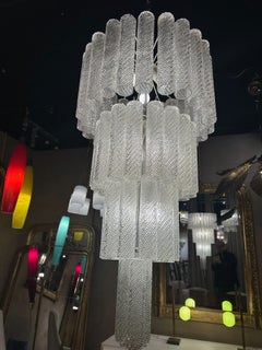 1970 Murano glass cascade chandelier