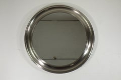 1970 "Narciso" Sergio Mazza Artemide Design Nickel-Messing Rund Wandspiegel