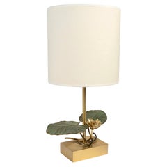 1970 “Nénuphar” bronze lamp by Maison Charles
