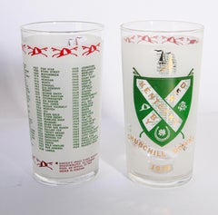 1970 Official Kentucky Derby Souvenir Churchill Downs Mint Julep Glasses