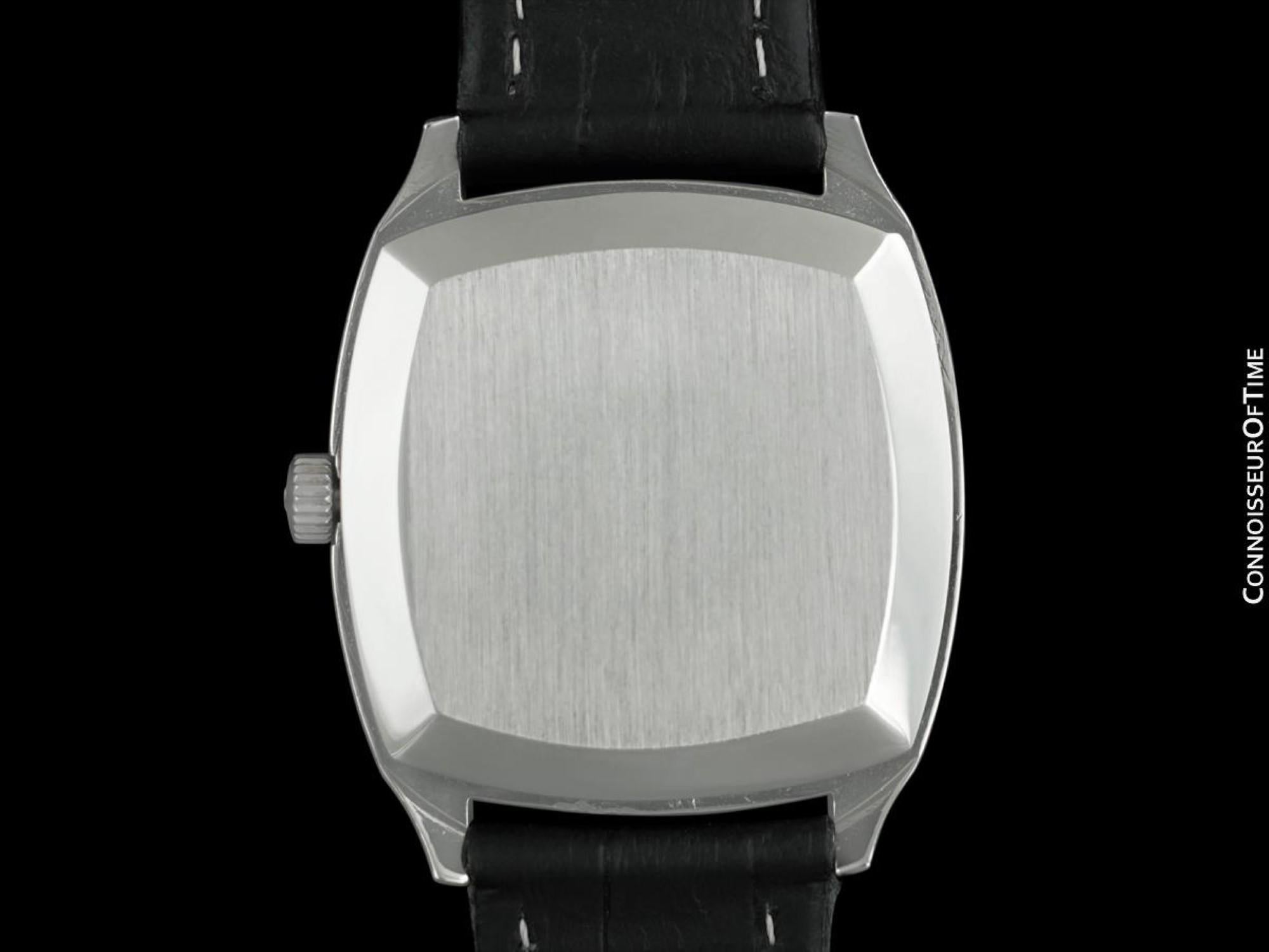 Omega De Ville Vintage Mens Automatic Blue Dial Montre en acier inoxydable, 1970 en vente 3