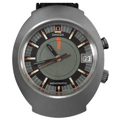 1970 OMEGA SEAMASTER MEMOMATIC Vintage Massive Mens Retro Alarm Watch, SS