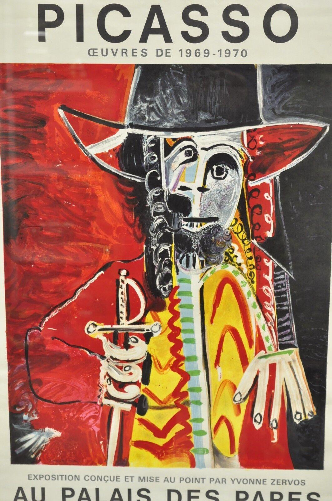 Expressionist 1970 Pablo Picasso Festival D'Avignon Au Palais des Papes Lithograph Poster For Sale