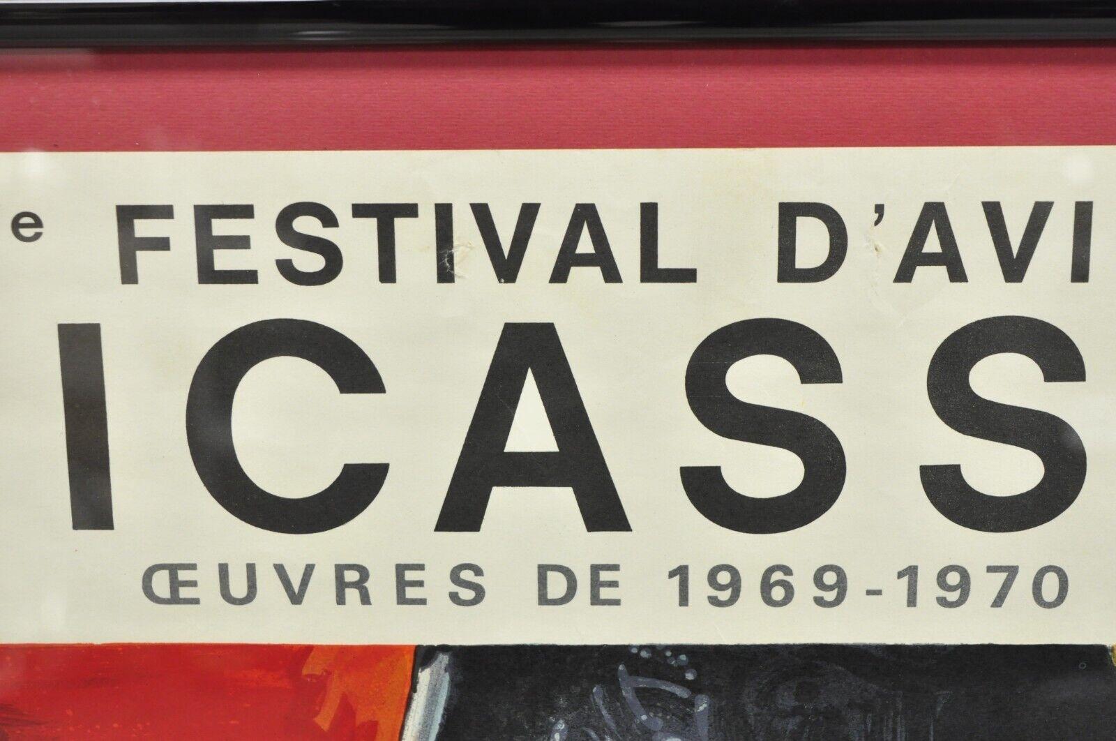 1970 Pablo Picasso Festival D'Avignon Au Palais des Papes Lithograph Poster For Sale 3