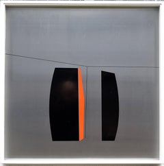 1970 Pintura sobre acero inoxidable de Giorgio Tonti para Studio Zero Milano