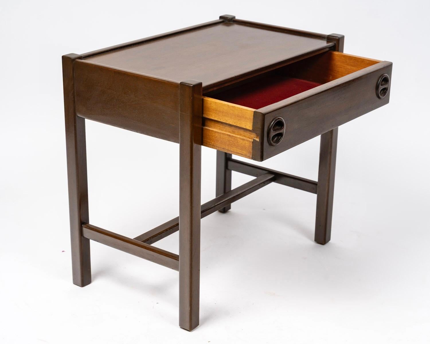 Mid-20th Century 1970 Pair of bedside tables by Jacques Hauville for Roche Bobois For Sale
