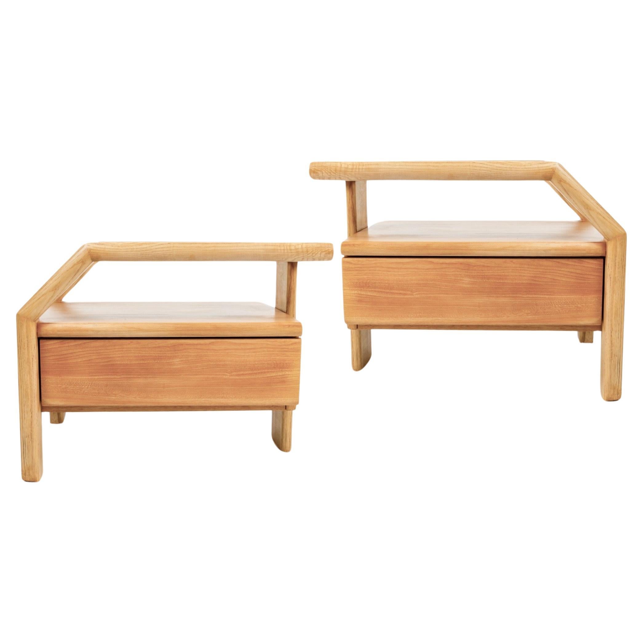1970 Pair of bedside tables by Maison Roche 4