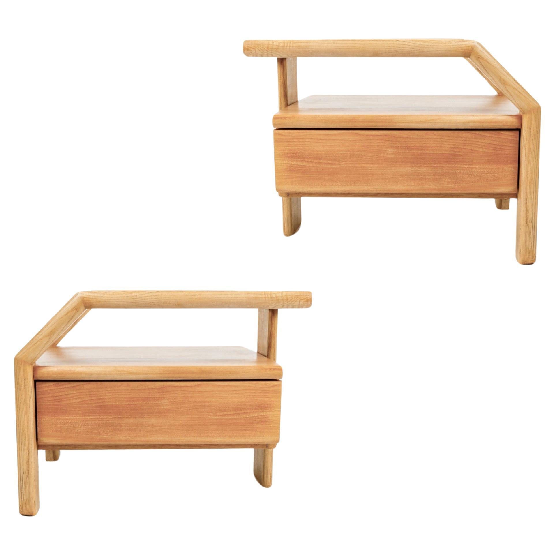 1970 Pair of bedside tables by Maison Roche 3