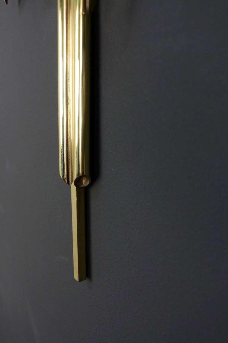Fin du 20e siècle 1970 Paire d'appliques en bronze et laiton de la Maison Charles en vente