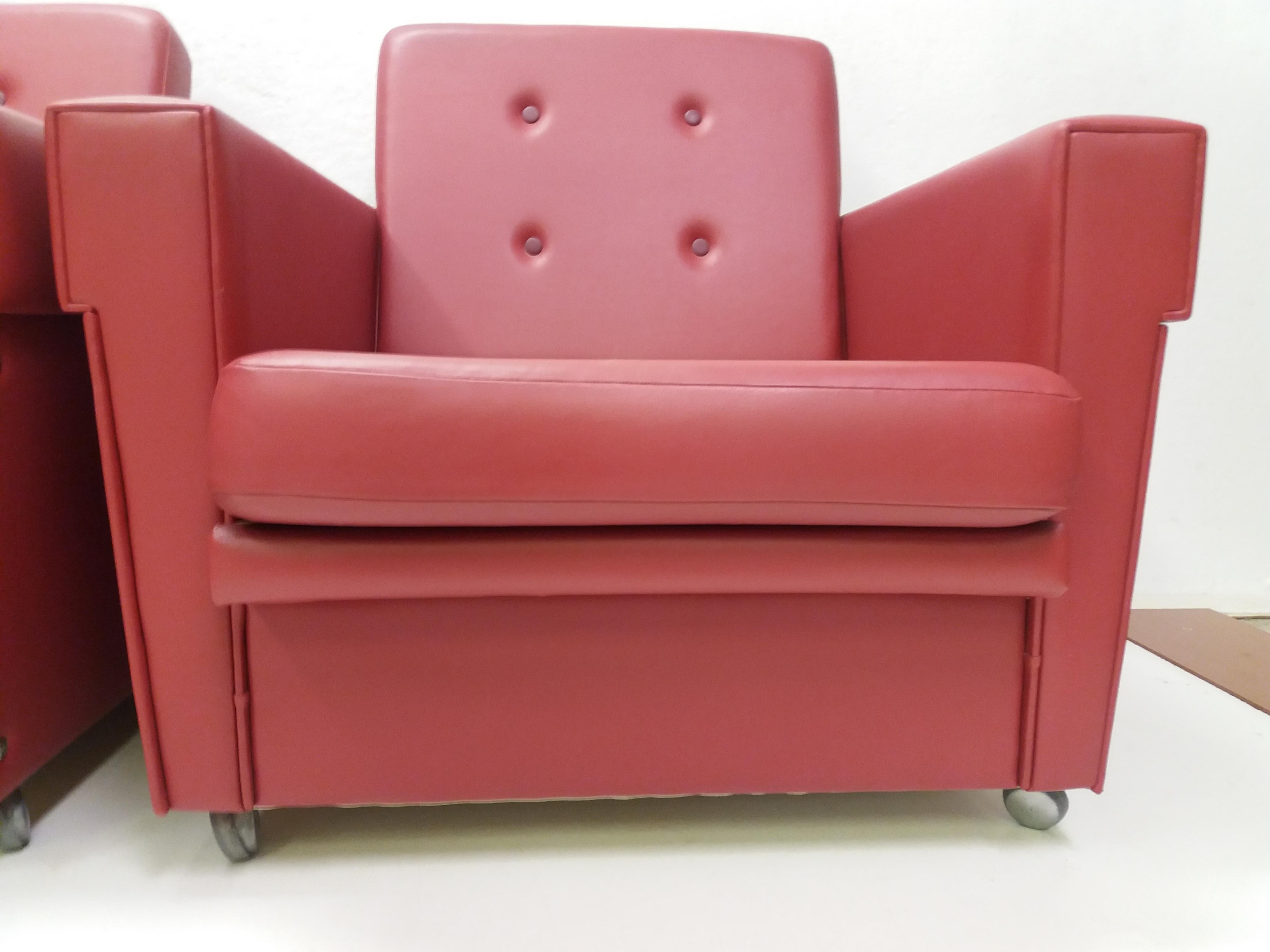 1970 Pair of Brussels Style Armchairs, Czechoslovakia For Sale 4