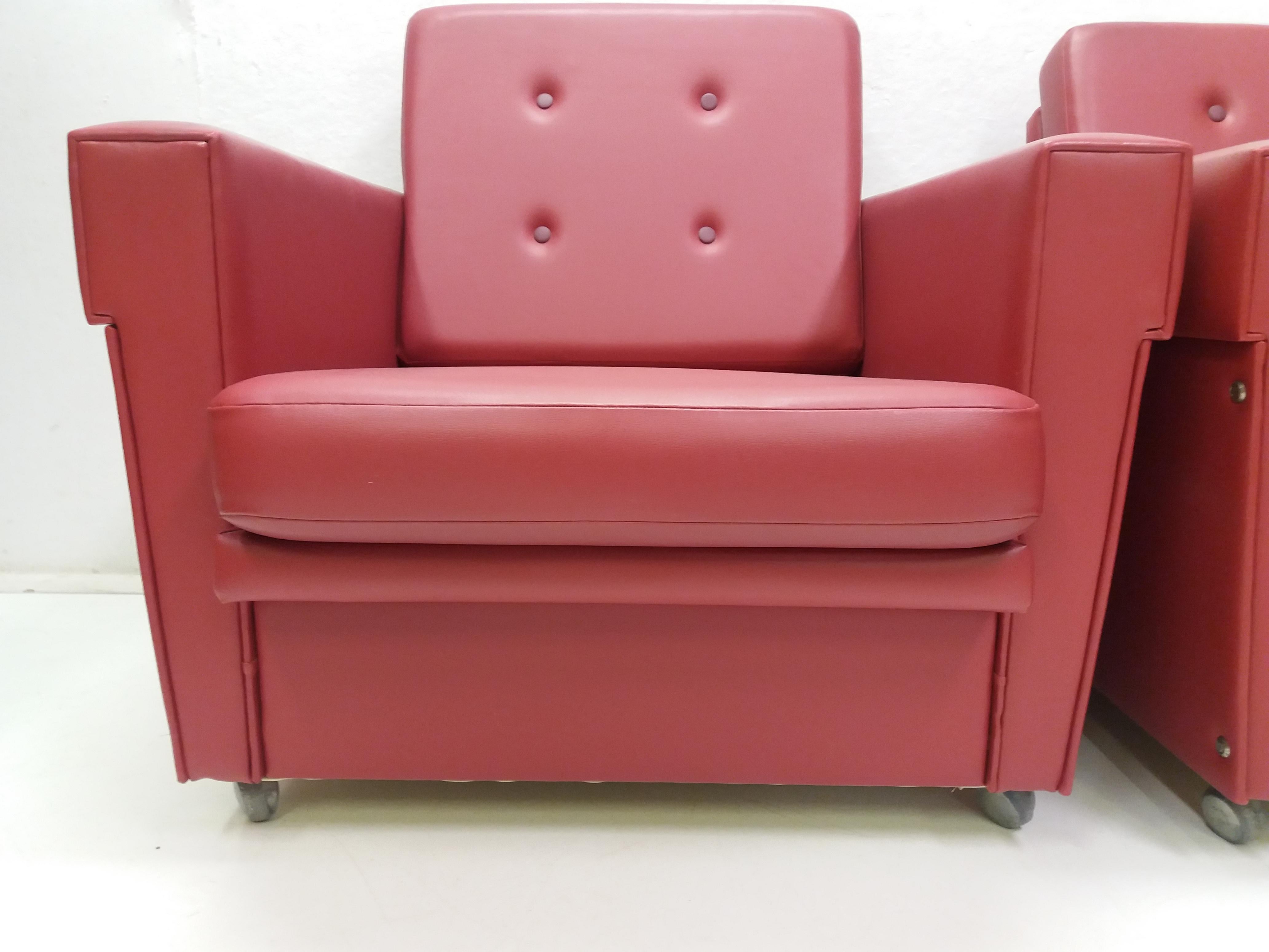 1970 Pair of Brussels Style Armchairs, Czechoslovakia For Sale 5