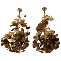1970 Pair of Chandeliers Maison Jansen