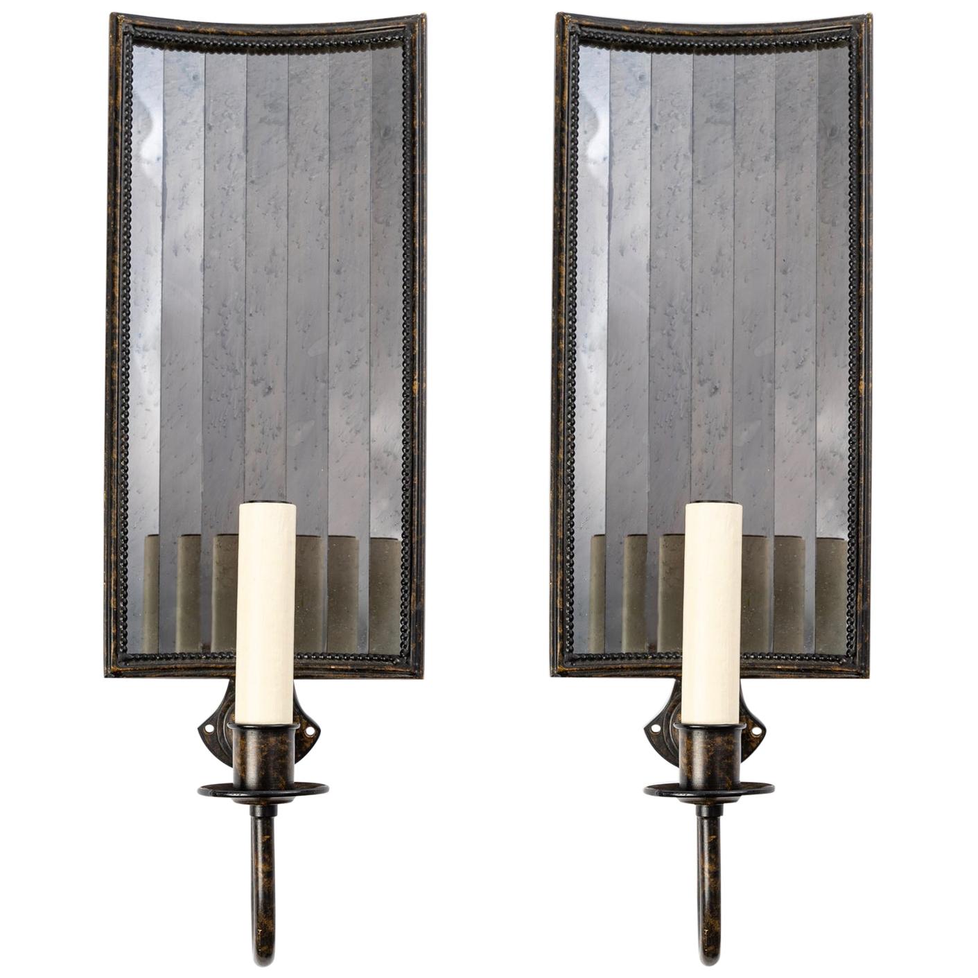 1980 Pair of Mirror Sconces Vaughan House  