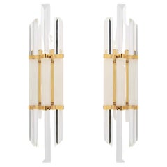 1970 Pair of Murano Sconces for Venini 