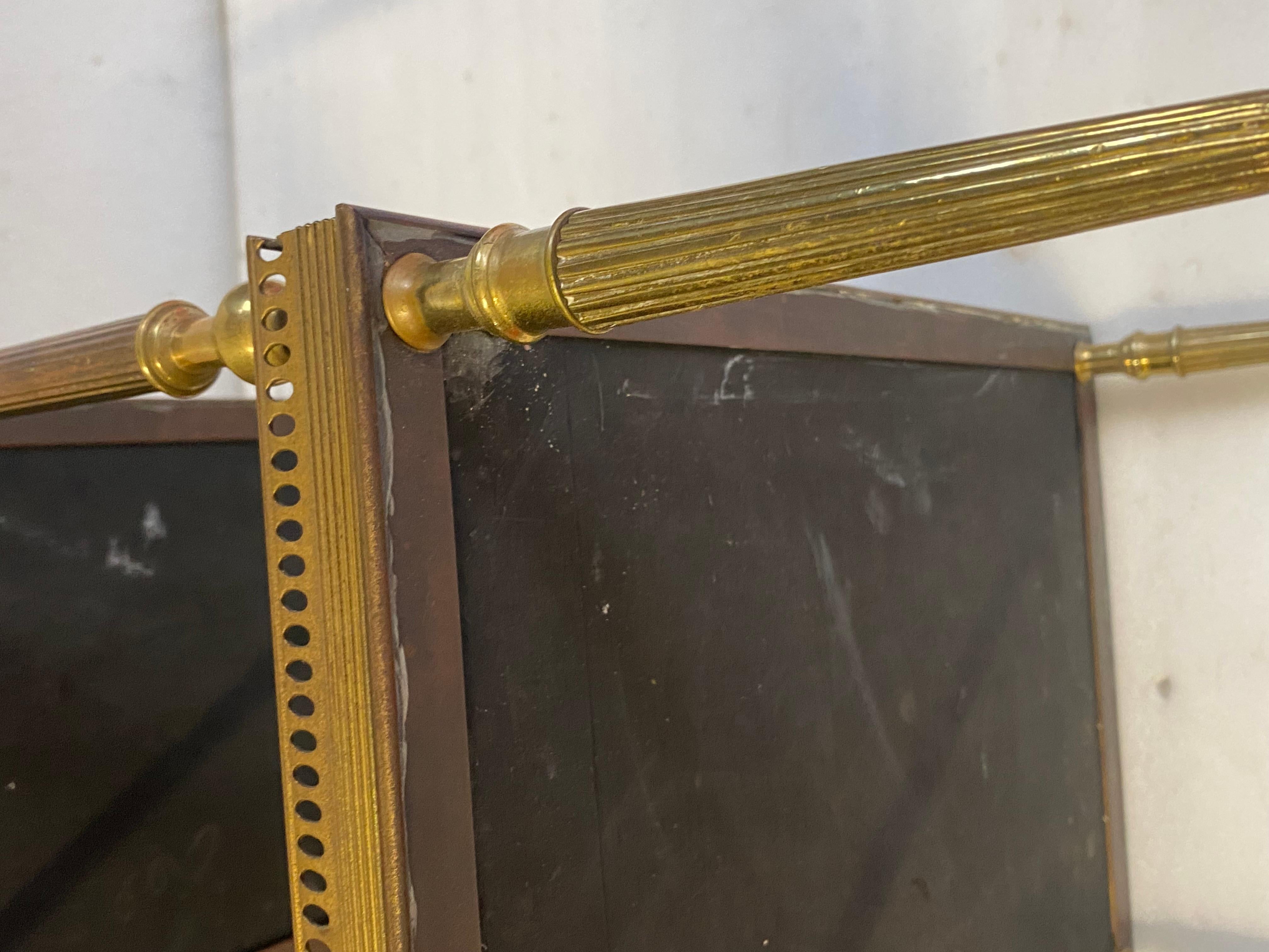 Lacquered 1970′ Pair of Rectangular Bronze Side Tables Maison Jansen Chinese Lacquer Trays For Sale