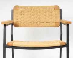 1970 : Paire de fauteuils en corde de la Maison Roche