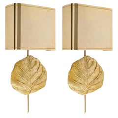 1970 Pair of sconces model Clea by Chrystiane Charles for Maison Charles.