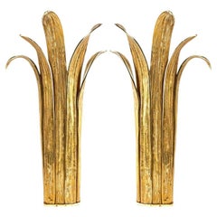 1970 Pair of Sconces Model Feuille D'eau by Chrystiane Charles
