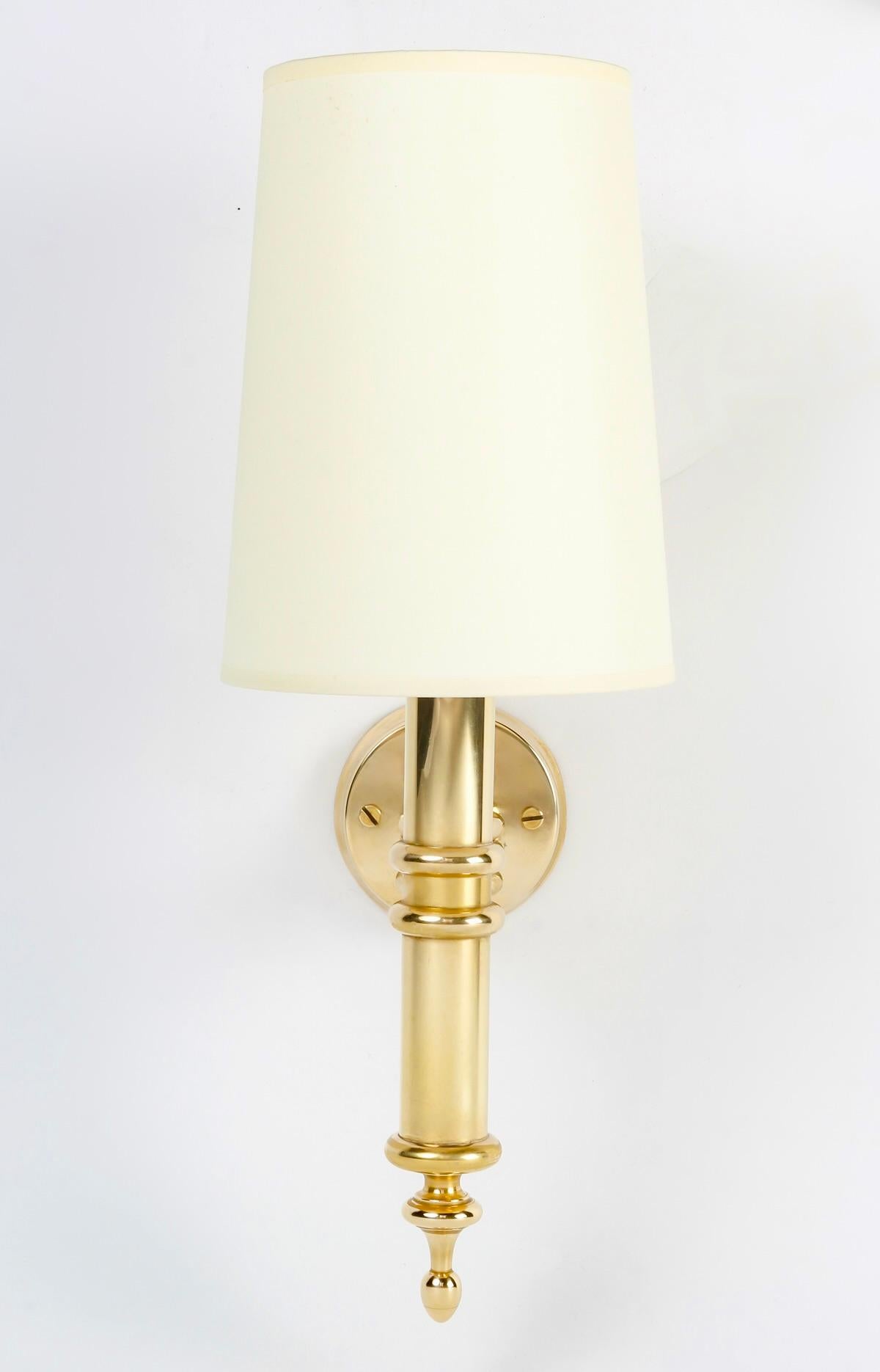 Late 20th Century 1970 Pair of wall lamps by Maison Roche For Sale