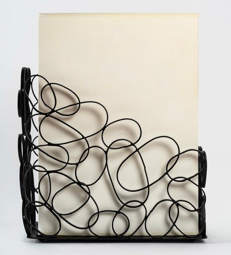 1970 Pareja de lámparas de hierro forjado de Roche Bobois finales del siglo XX en venta