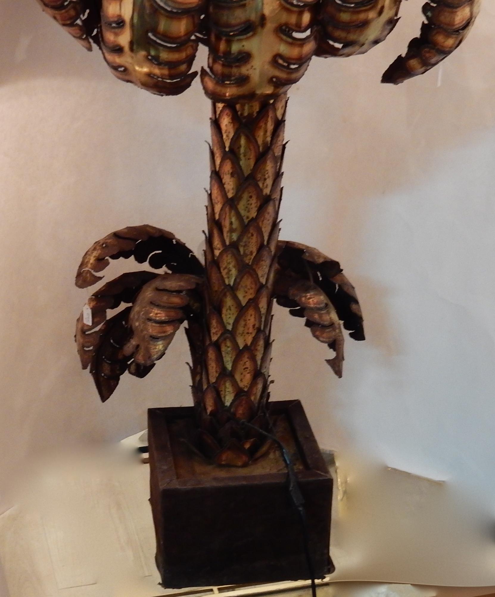 1970 Palm Tree Enlightening in Brass in the Style of Maison Jansen 10