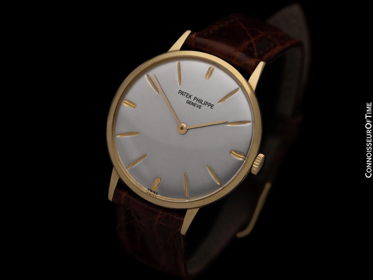 1970 Patek Philippe Vintage Mens Handwound Ref. 3468 18K Gold Dress Watch im Zustand „Hervorragend“ im Angebot in Suwanee, GA