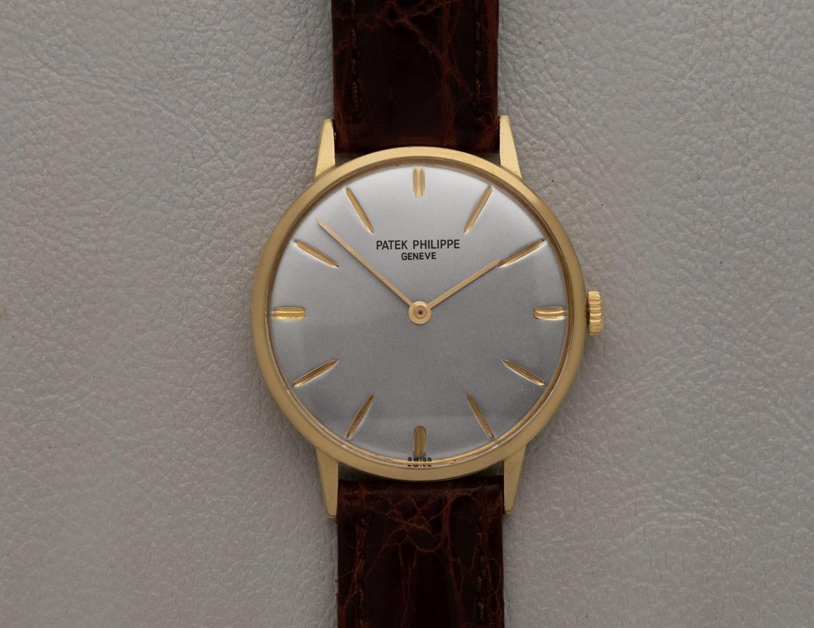 1970 Patek Philippe Vintage Reloj de Caballero de cuerda manual Ref. 3468 Reloj de vestir de oro de 18 quilates en venta 4