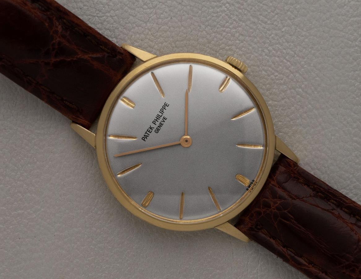 1970 Patek Philippe Vintage Reloj de Caballero de cuerda manual Ref. 3468 Reloj de vestir de oro de 18 quilates en venta 5