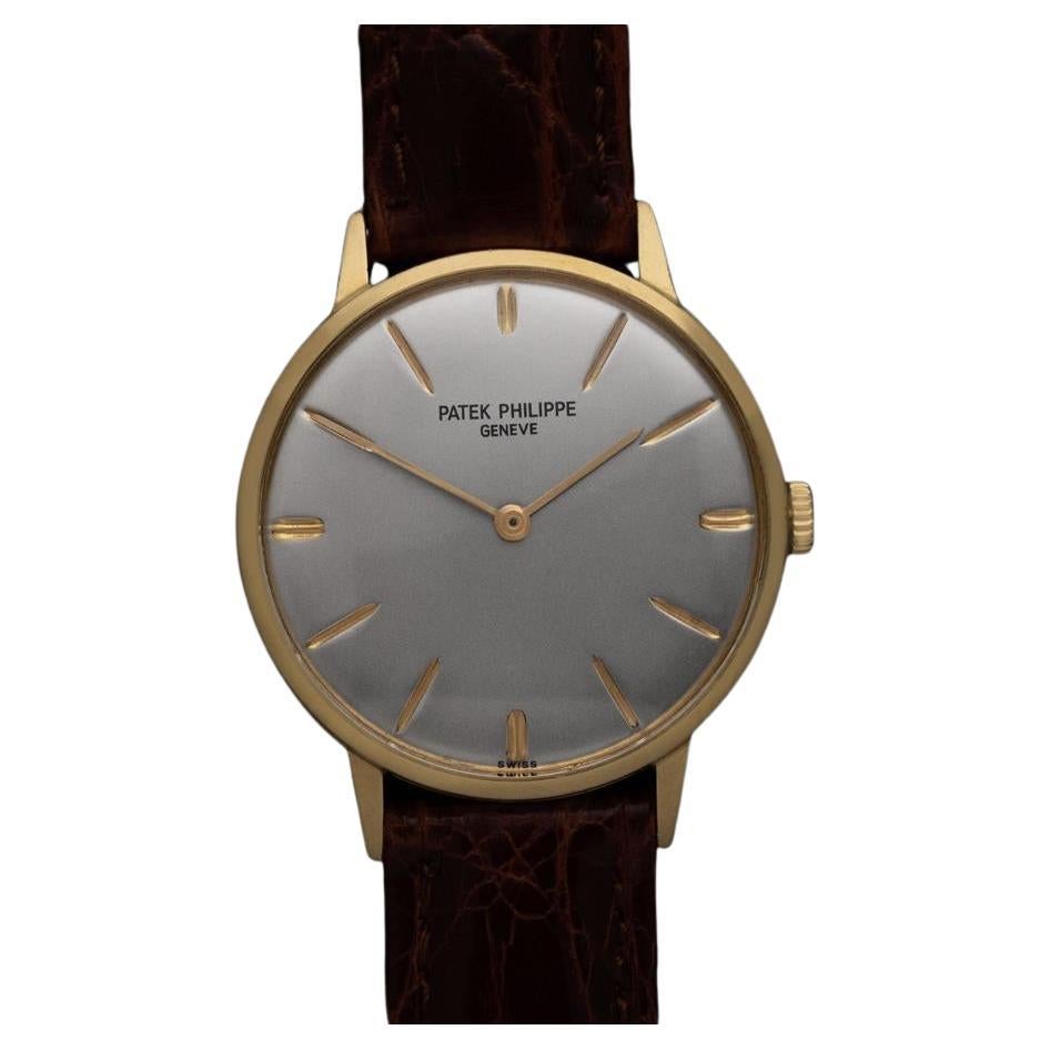 1970 Patek Philippe Vintage Mens Handwound Ref. 3468 18K Gold Dress Watch