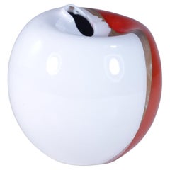 1970 Pino Castagna Italian Studio Ceramic Red White Sculpture Vase