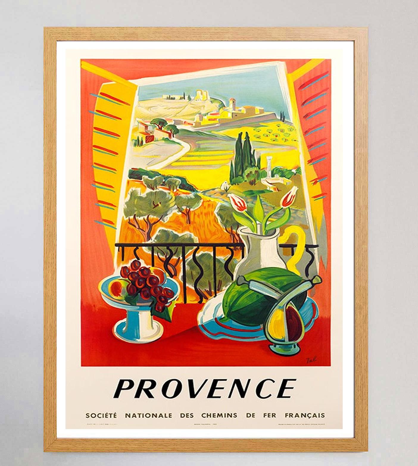 Français Affiche vintage originale Provence - SNCF, 1970 en vente