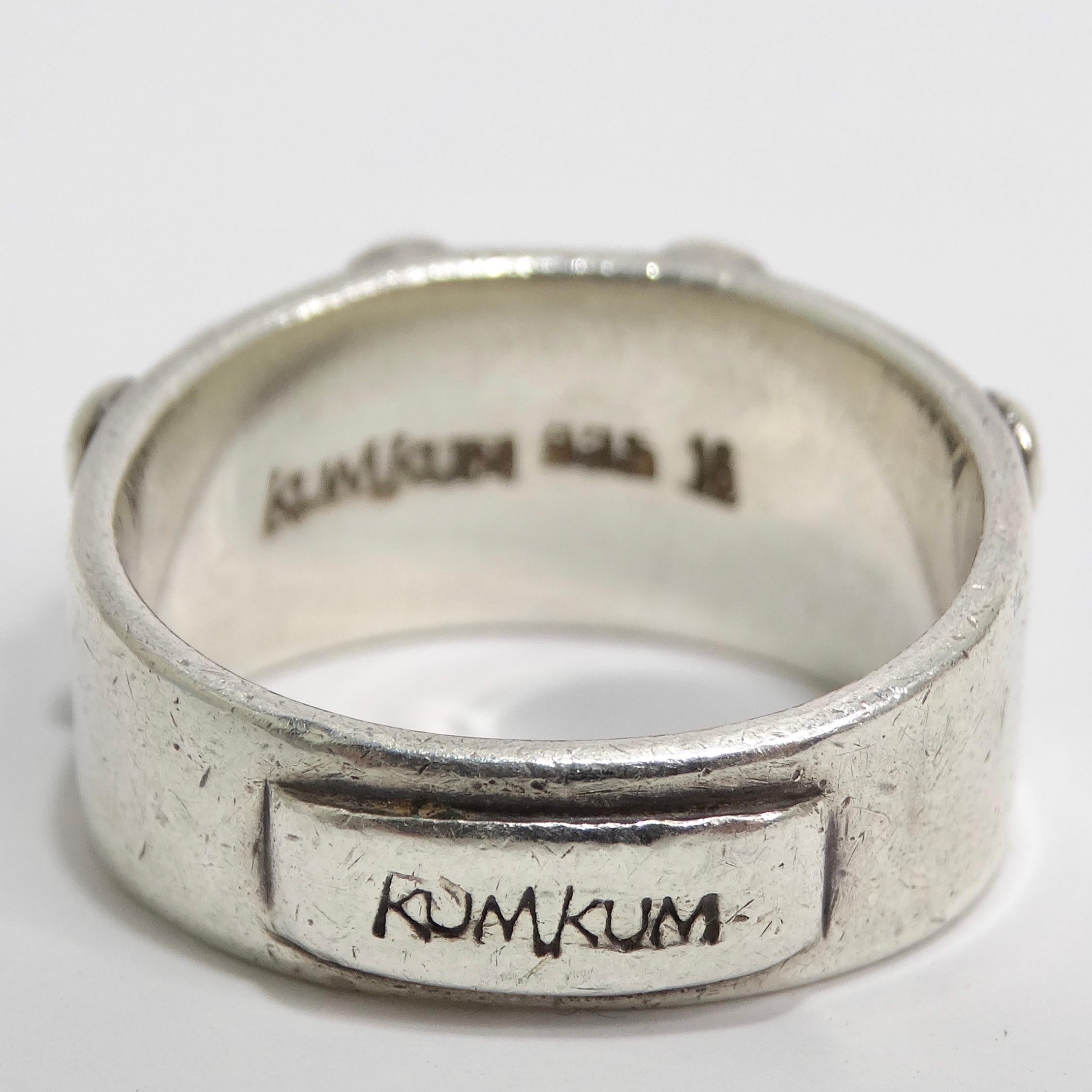 1970 Ring aus reinem Silber Synthetischem Diamanten für Damen oder Herren im Angebot