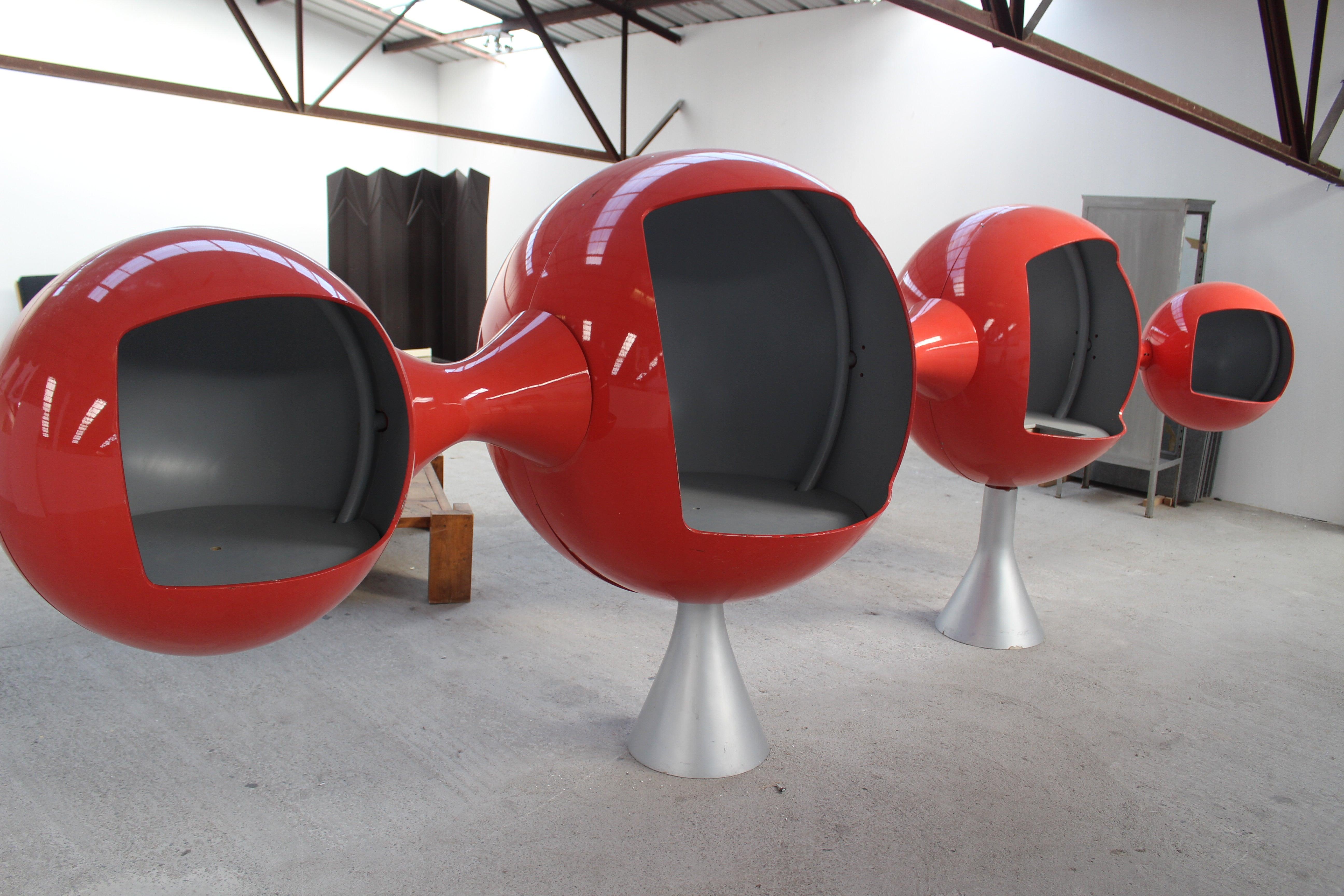 Fiberglass 1970, Rare Important Space Age Sideboard For Sale