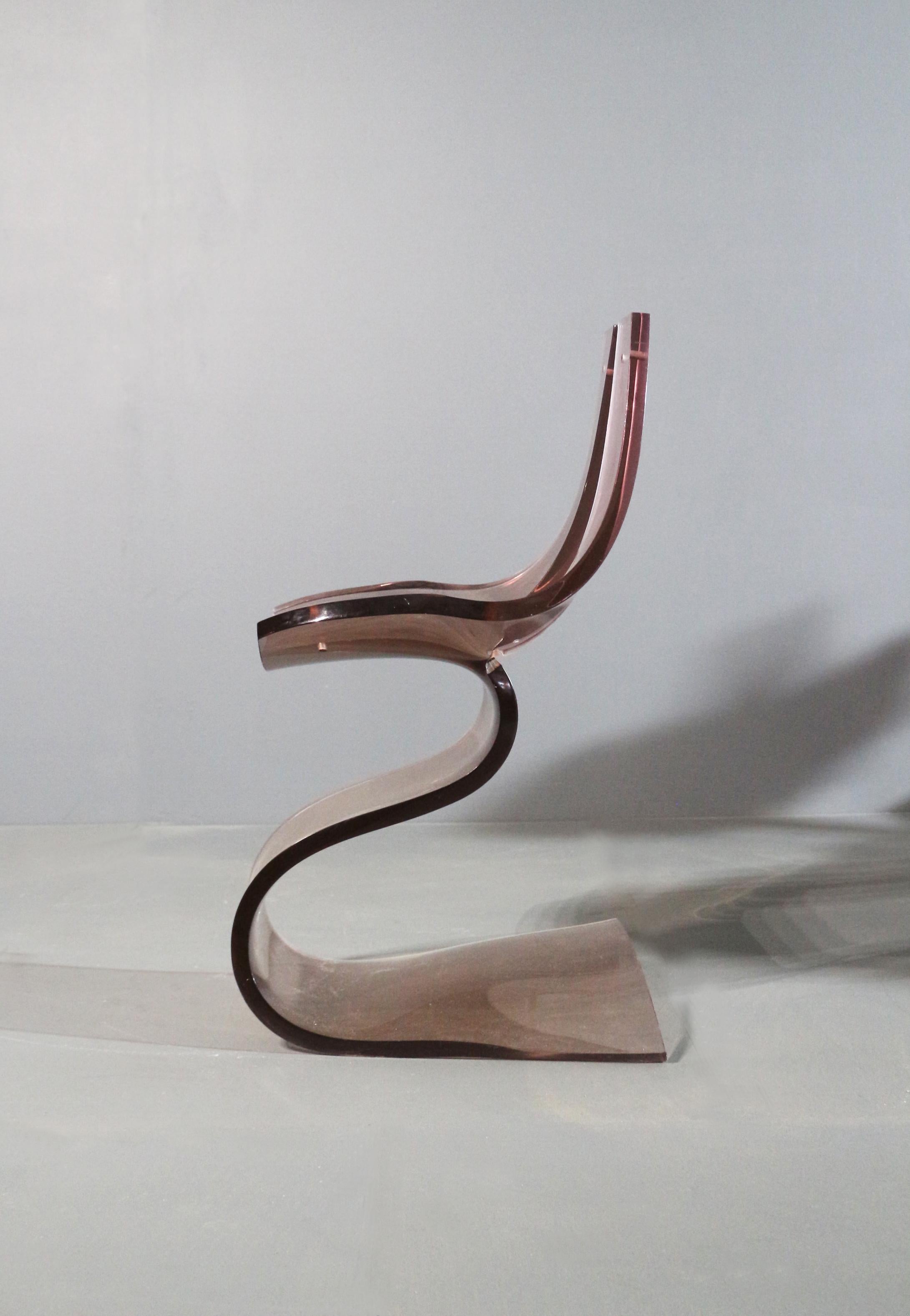 French 1970 Rare Sculptural Chair Michel Dumas