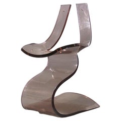 Chaise sculpturale rare Michel Dumas, 1970 