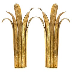 Vintage 1970 Pair of Sconces Model Feuille D'eau by Chrystiane Charles