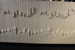 1970 Rectangular White Lacquered Sideboard in Solid Walnut from "Frigerio" Italy