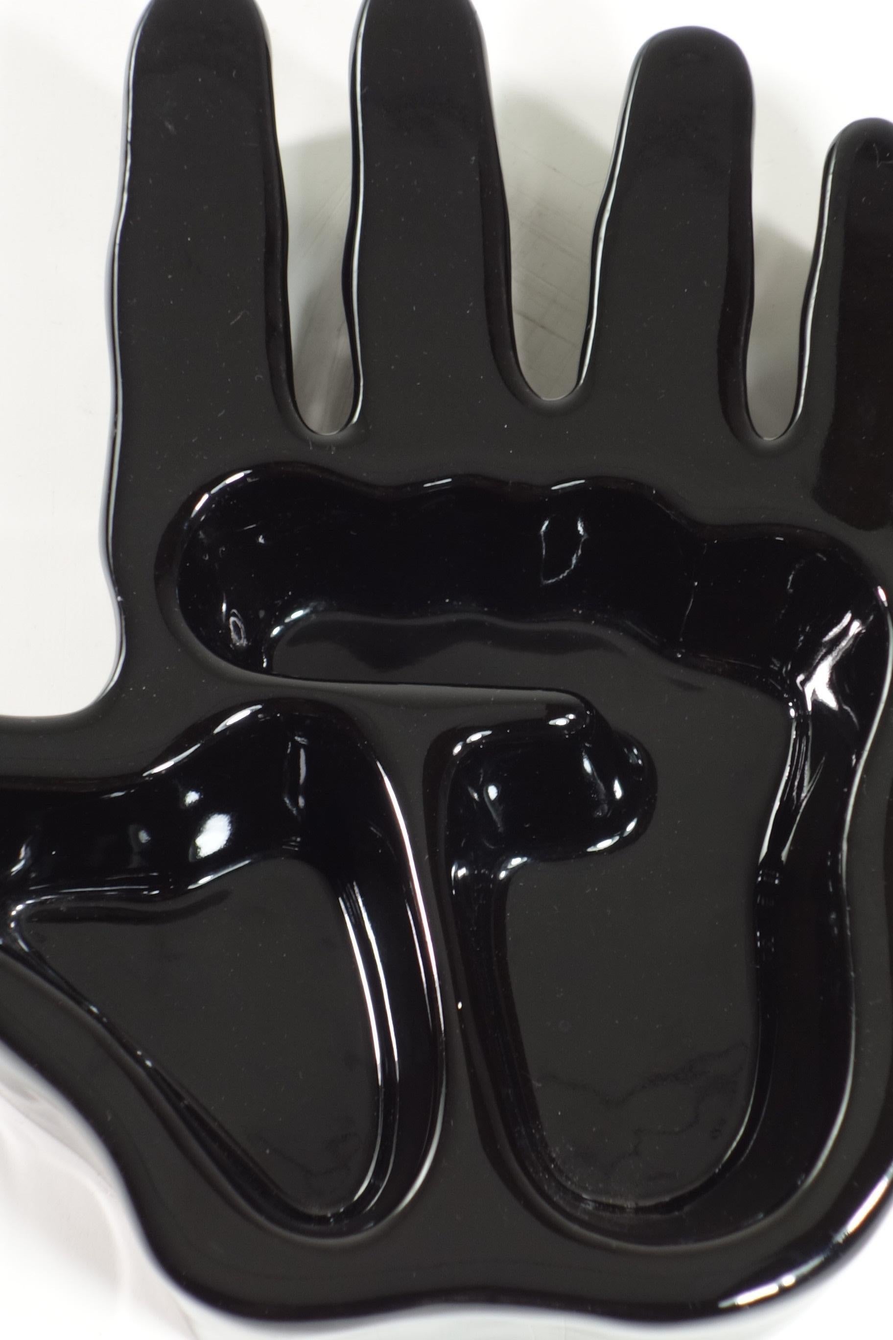 Late 20th Century 1970 Richard Ingersoll Italian Ceramic Design BlackHand For Sale