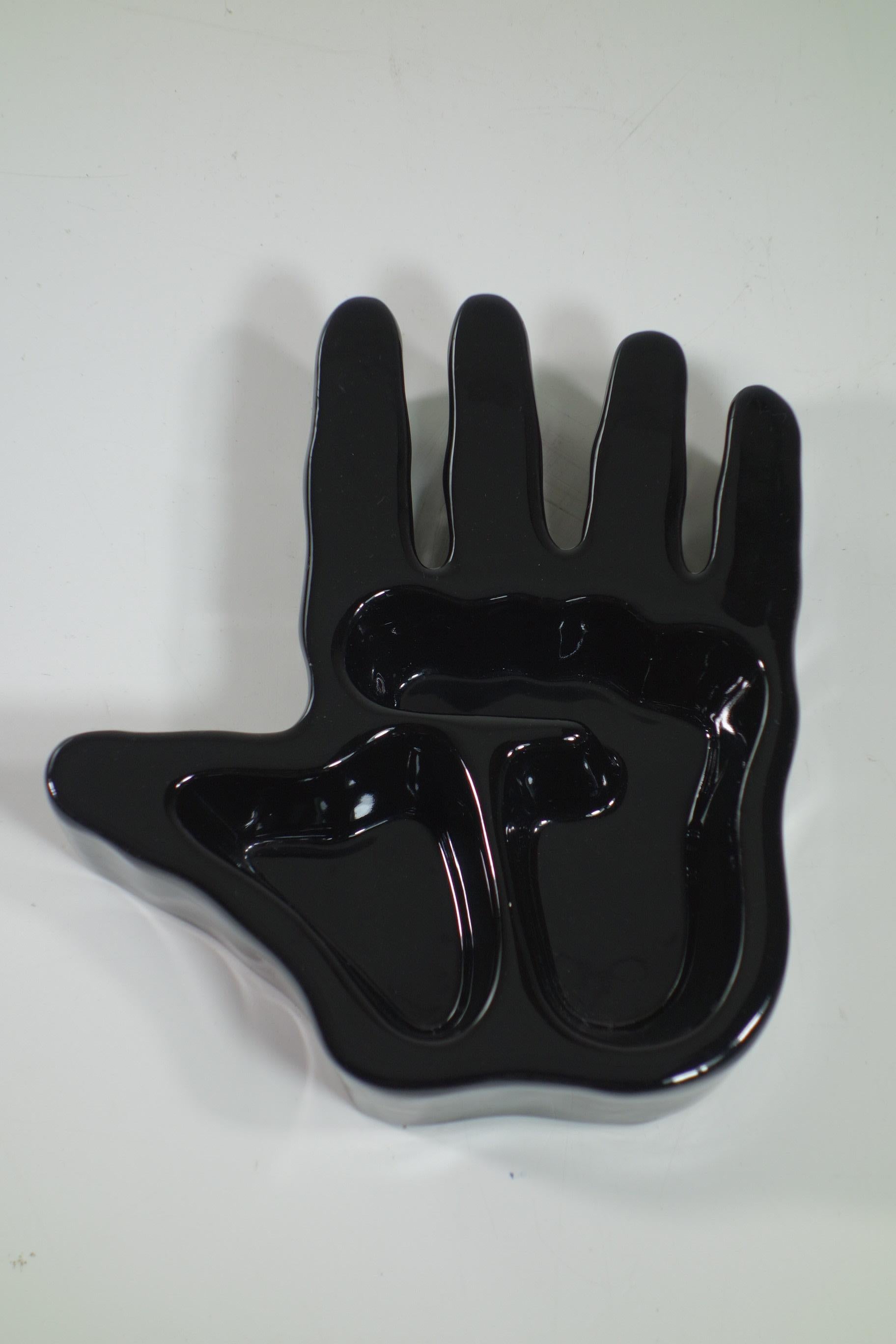 1970 Richard Ingersoll Italian Ceramic Design BlackHand For Sale 1