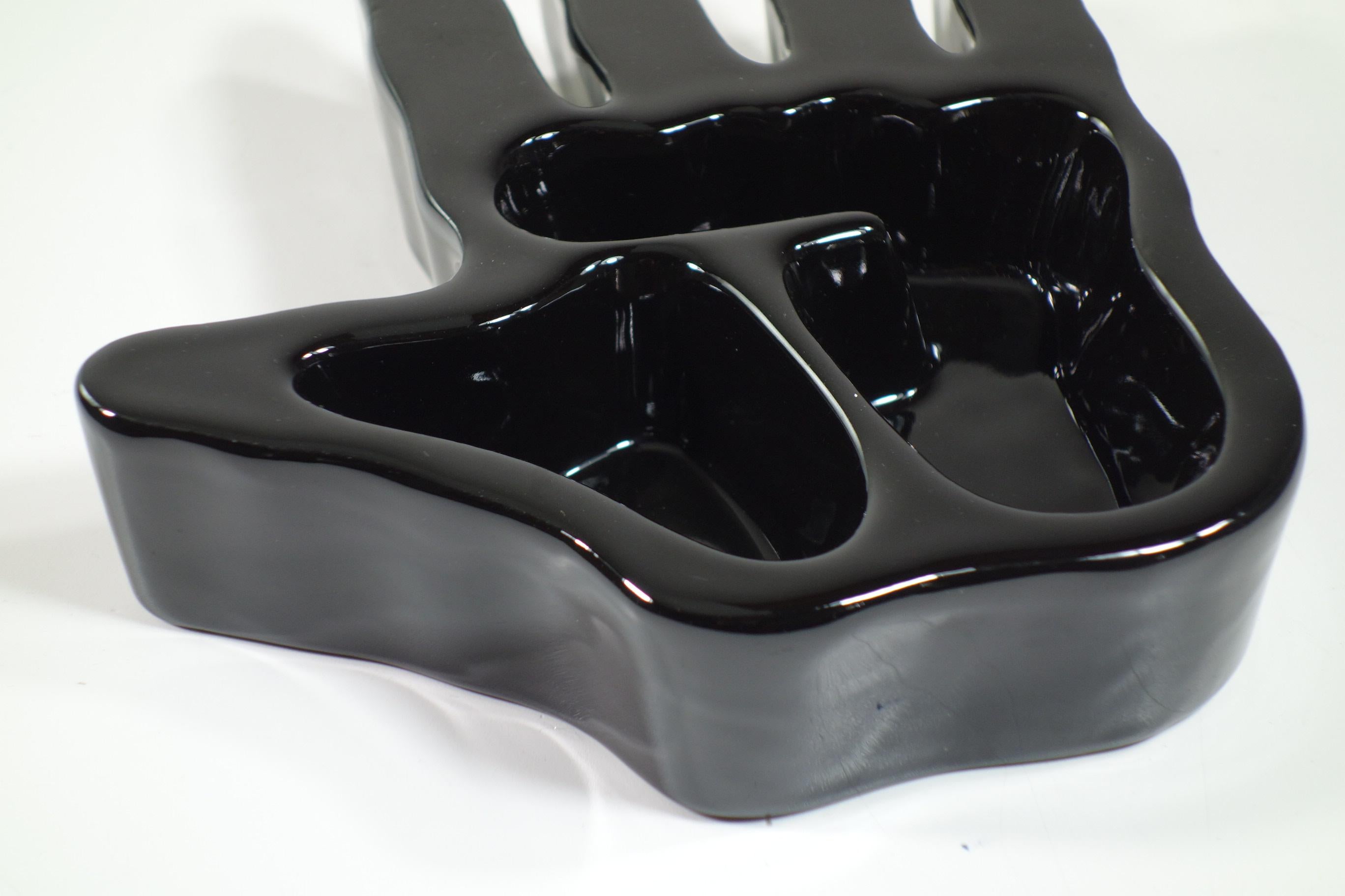 1970 Richard Ingersoll Italian Ceramic Design BlackHand For Sale 2